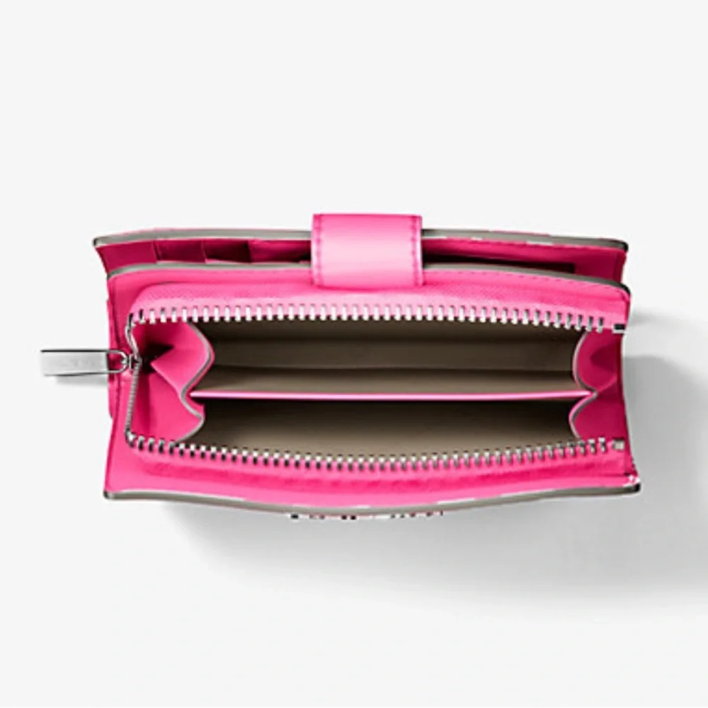 Michael Kors Jet Set Medium Floral Print Bi-Fold Wallet
Dragonfruit
NWT
Pink - Picture 4 of 16